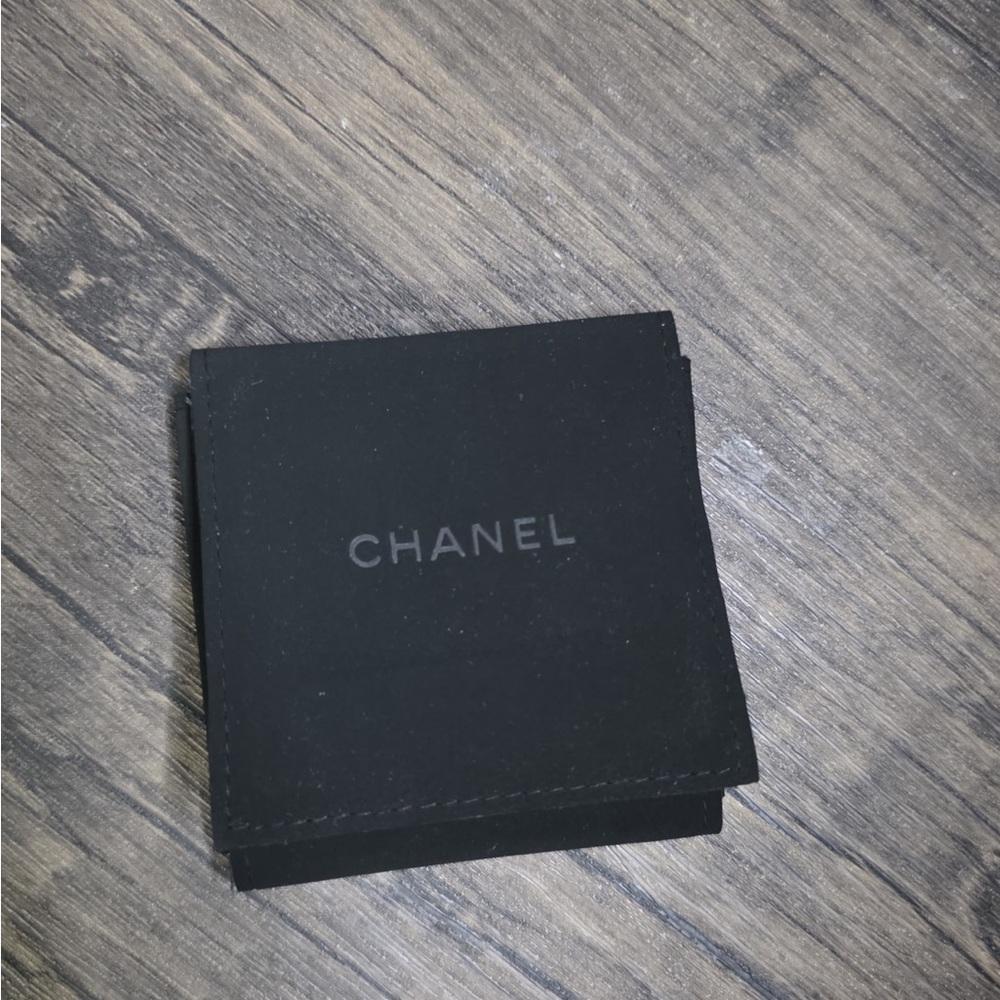CHANEL Black Pocket Square Elegant Accessory